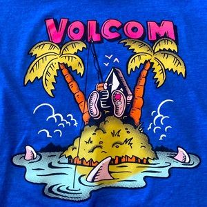 Youth Volcom Shirt. Blue. Size L/G